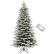 Front. Homcom - Pre-Lit Mountain Pine Snow Flocked Tree, 400 Dual LEDs 990 Tips Remote - Green.