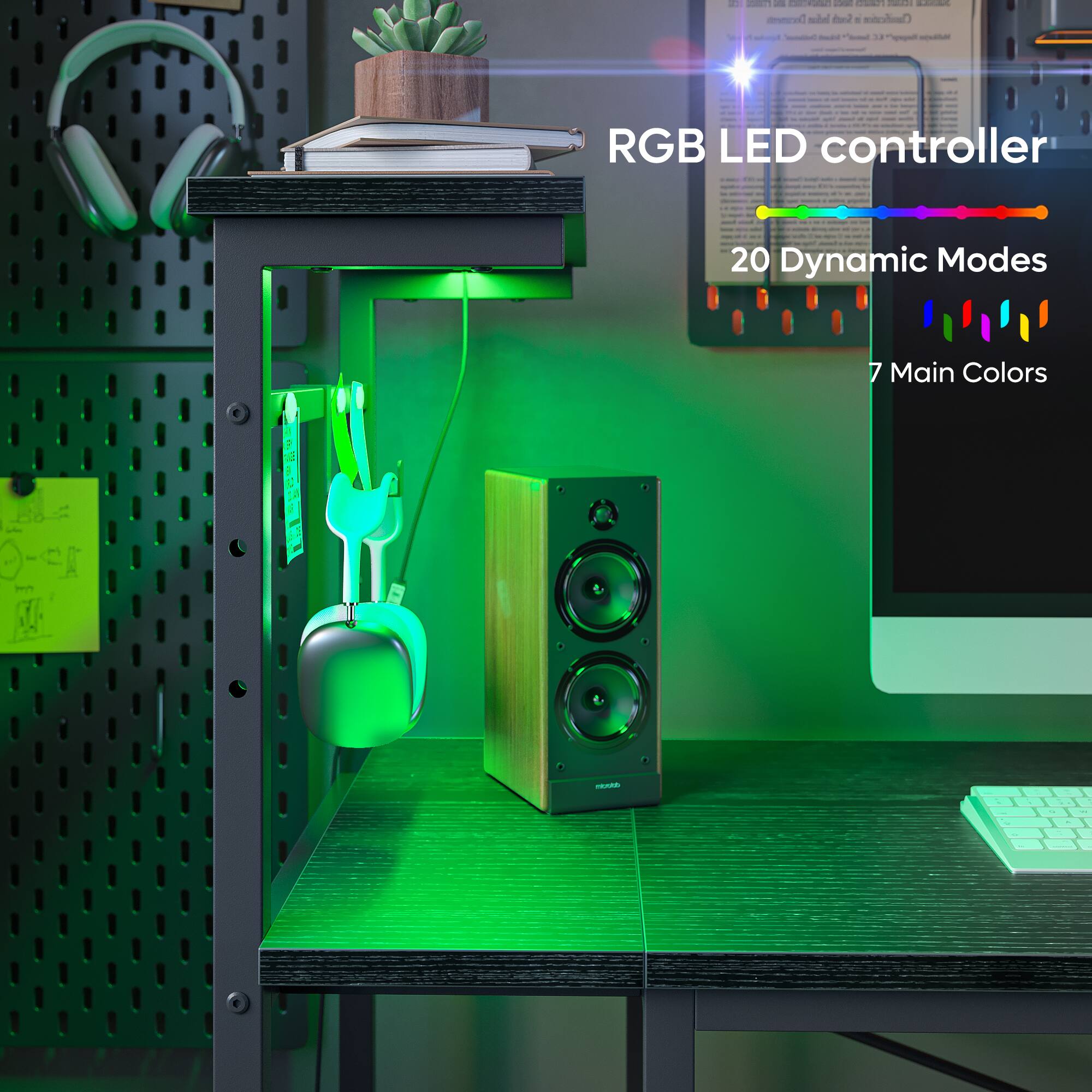 RGB LED controller  
20 Dynamic Modes  
7 Main Colors