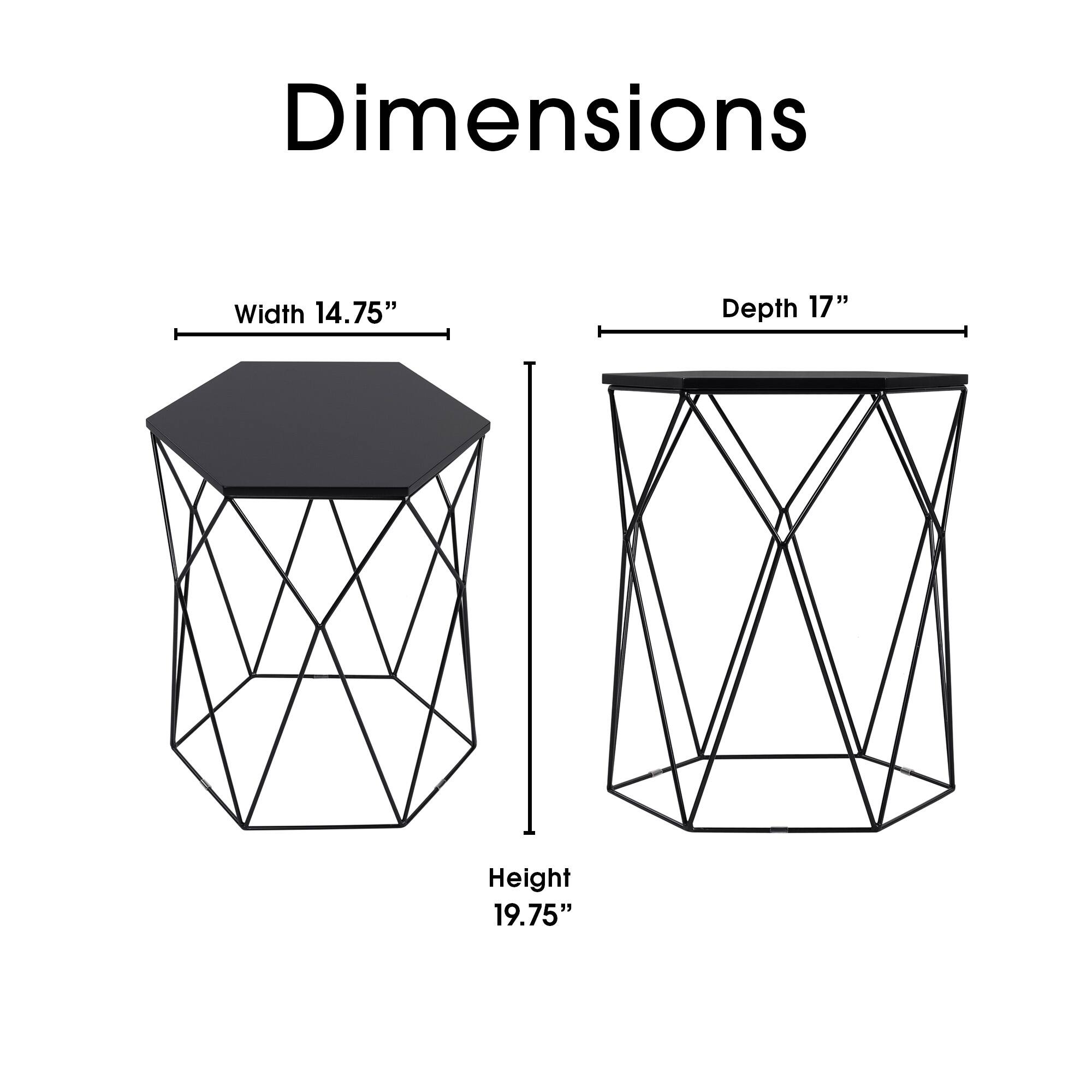 Dimensions: Width 14.75", Depth 17", Height 19.75"