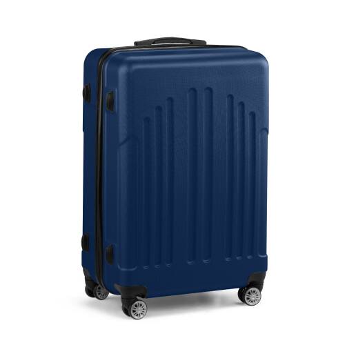 Alt View 1. Winado - 28" Checked Luggage Trolley Case ABS Hardside Large Suitcase with Double Spinner Wheels & TSA Lock for Travel Business - Navy Blue.