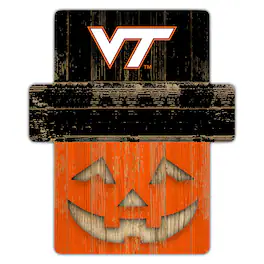 Fan Creations - Virginia Tech Hokies 12" x 12" Jack-O-Lantern Display - Orange