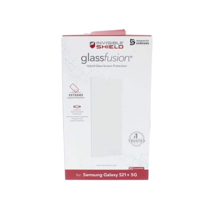 ZAGG - Screen Protector FIT Samsung Galaxy S21+ 5G GlassFusion+ (ZAG200307501-V) - Clear