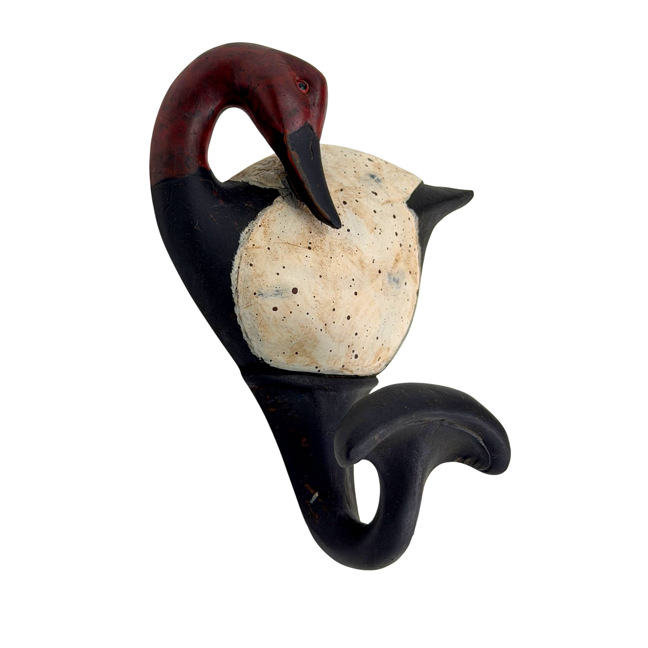 Alt View 6. Fancy That - Set of 4 Duck Wall Hooks Hand Painted Resin Rustic 5.5 Inch Decorative - Brown.
