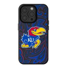 Keyscaper - NCAA - Kansas Jayhawks Paisley iPhone Magnetic Bump Case - 13 - Black