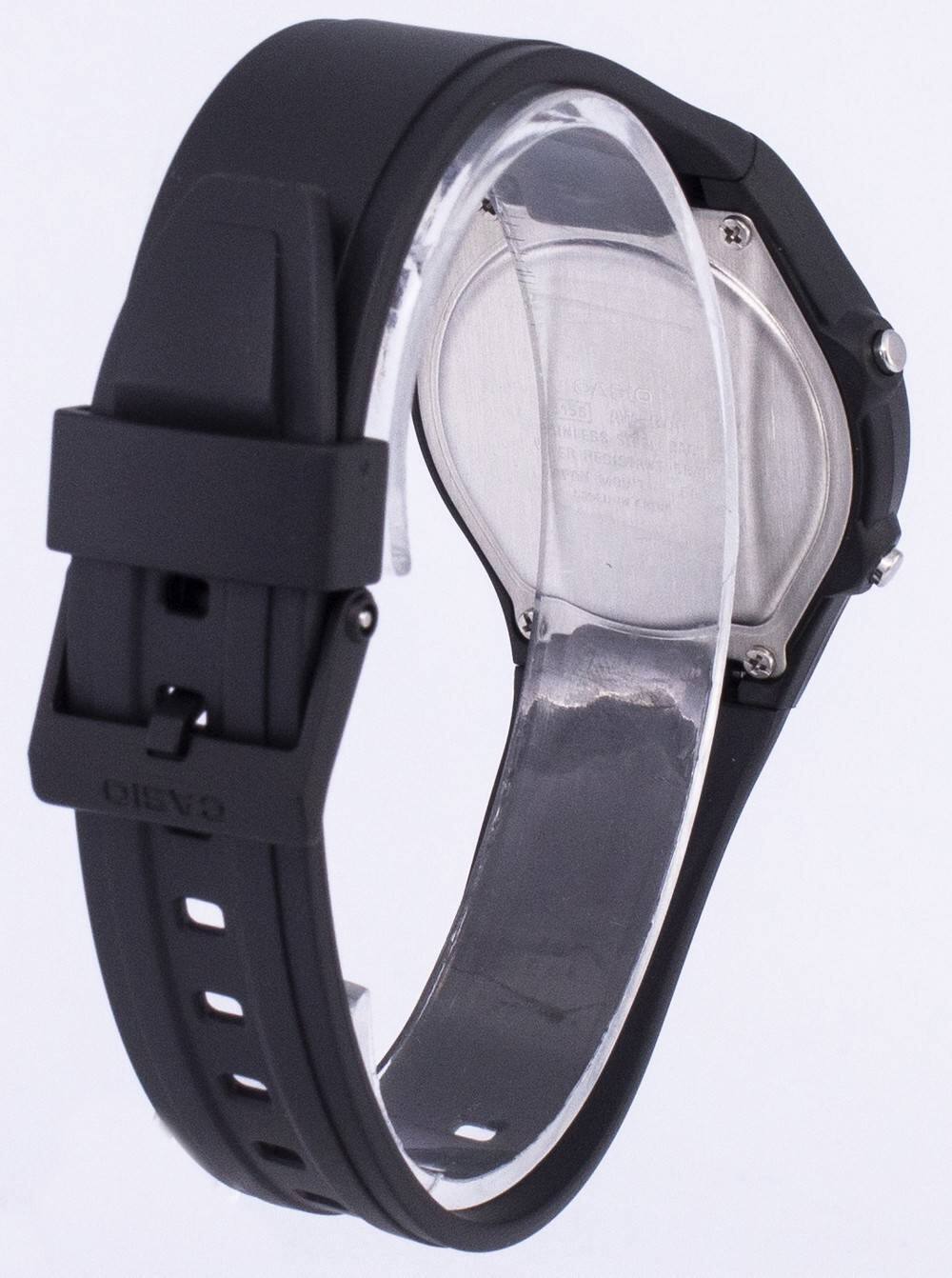 Back. Casio - Casio Men’s Black Resin Analog-Digital Watch - AW-90H-7BV - Black.
