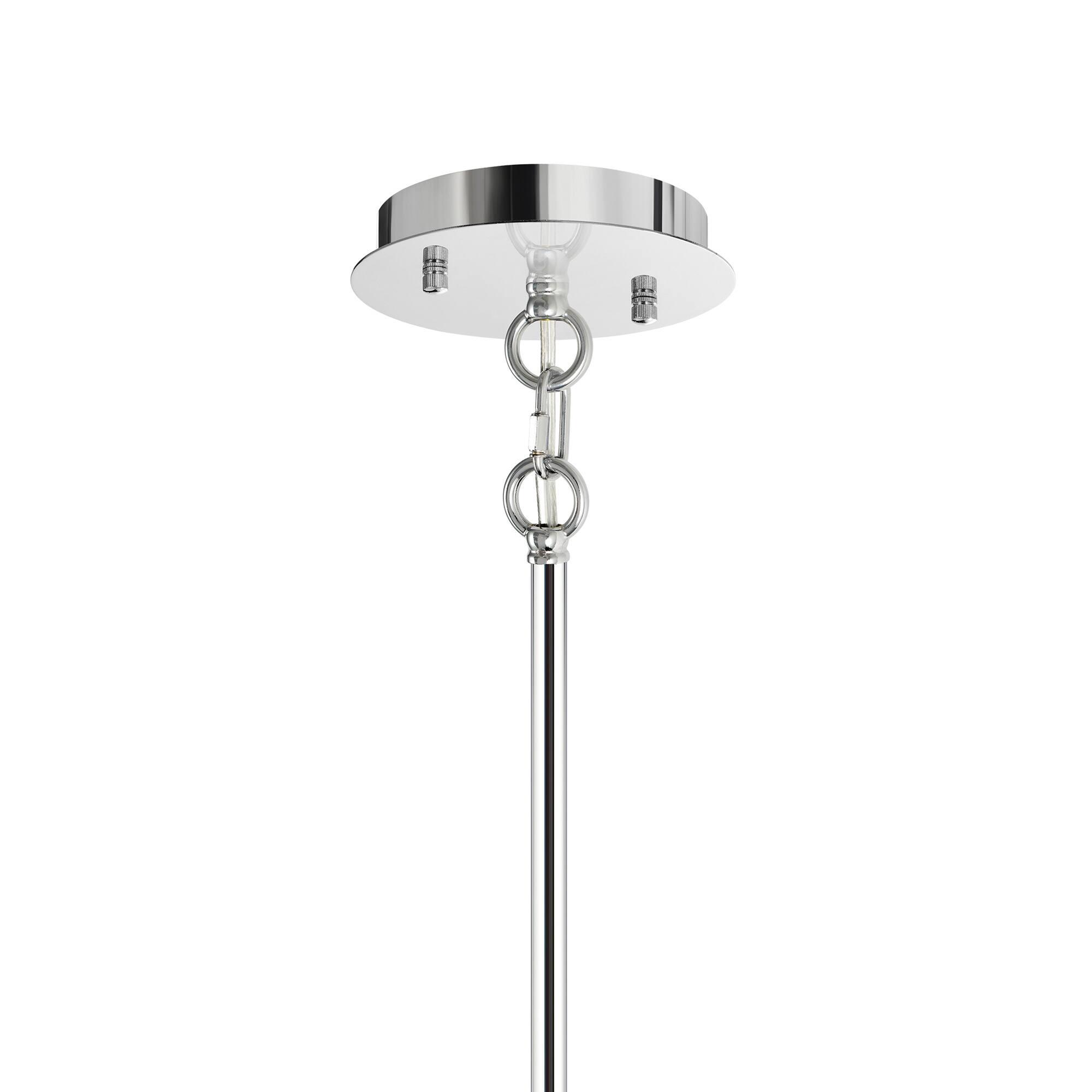 Alt View 3. CWI Lighting - Radiant 12 Light Drum Shade Chandelier With Chrome Finish - Chrome.