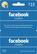 Front Standard. Facebook - Facebook Credits Card ($15).