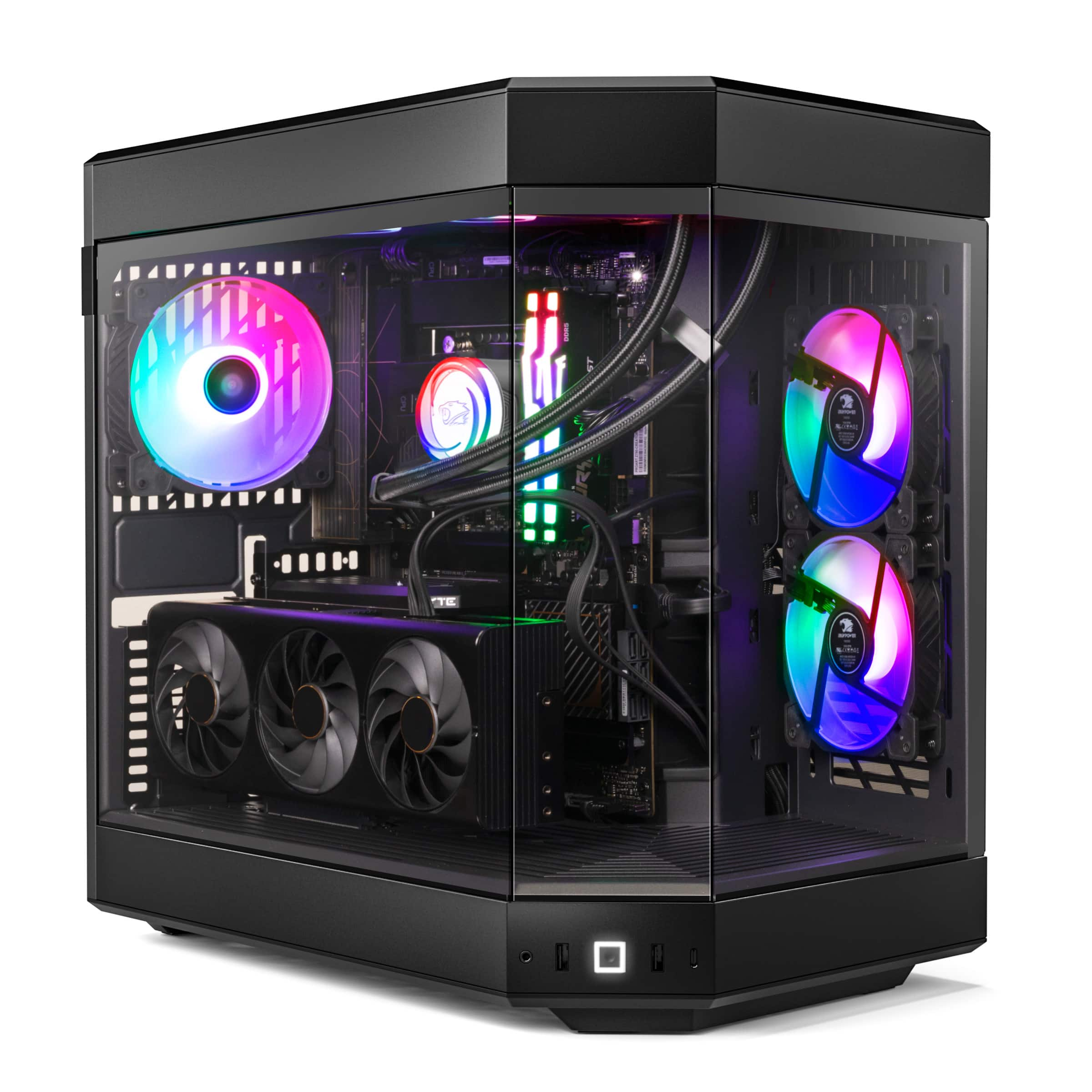 iBUYPOWER Y60 Gaming Desktop PC AMD Ryzen 9 9900X- NVIDIA GeForce RTX 4070  Ti Super 16GB- 32GB DDR5 RGB RAM 2TB NVMe Black Y60BA9N47TS02 - Best Buy