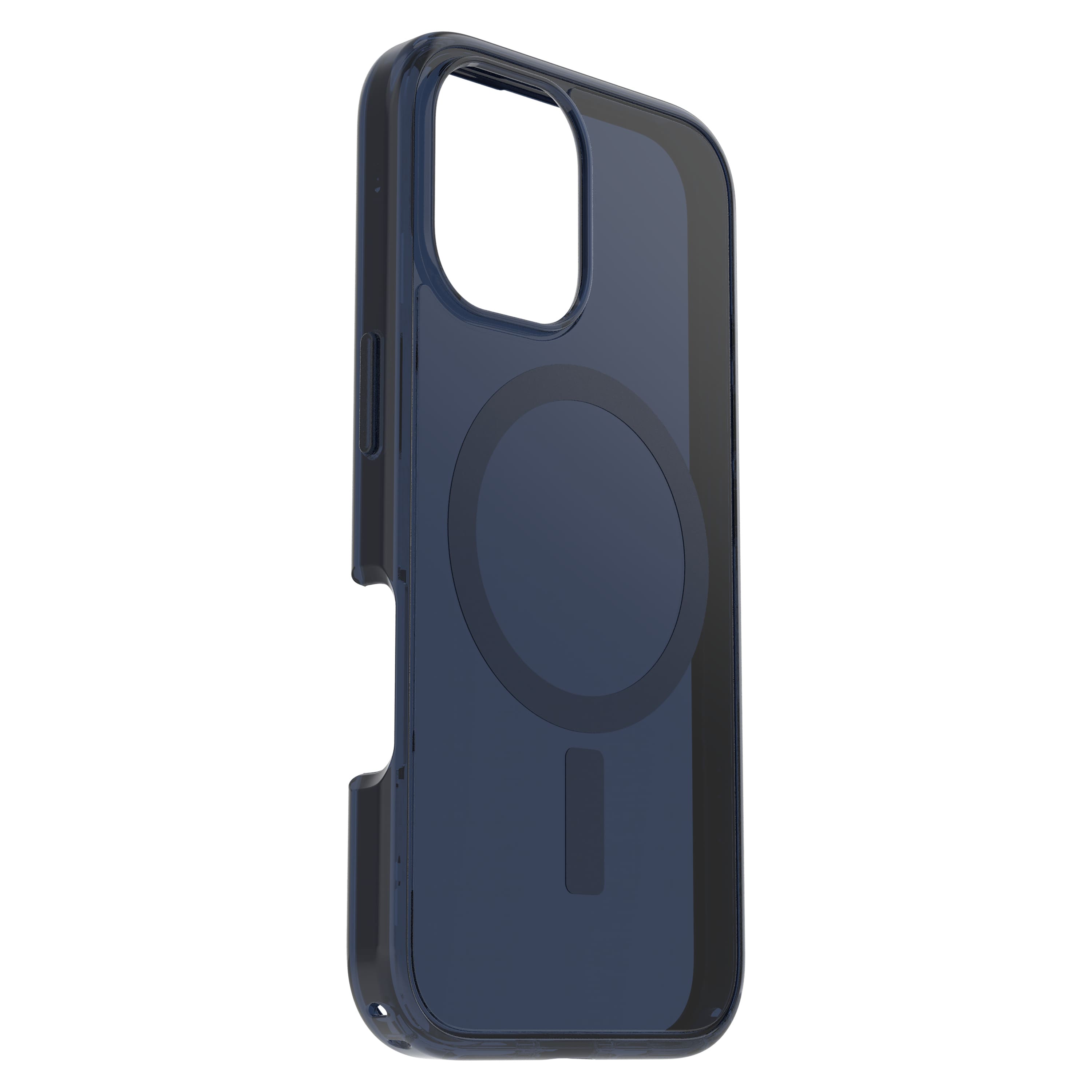 Left. OtterBox - Symmetry Series Hard Shell for MagSafe for Apple iPhone 16 - Blue Bear.