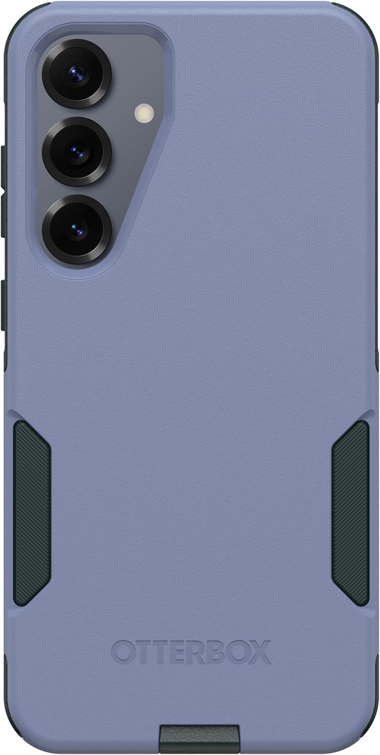 Left. OtterBox - OtterBox - Commuter Series Hard Shell for Galaxy S25+ - Orchid Reef (Blue & Green).