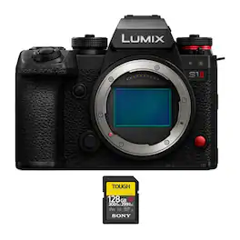Panasonic - LUMIX S1II Full-Frame Mirrorless Camera 24.1MP CMOS Sensor with SDCard