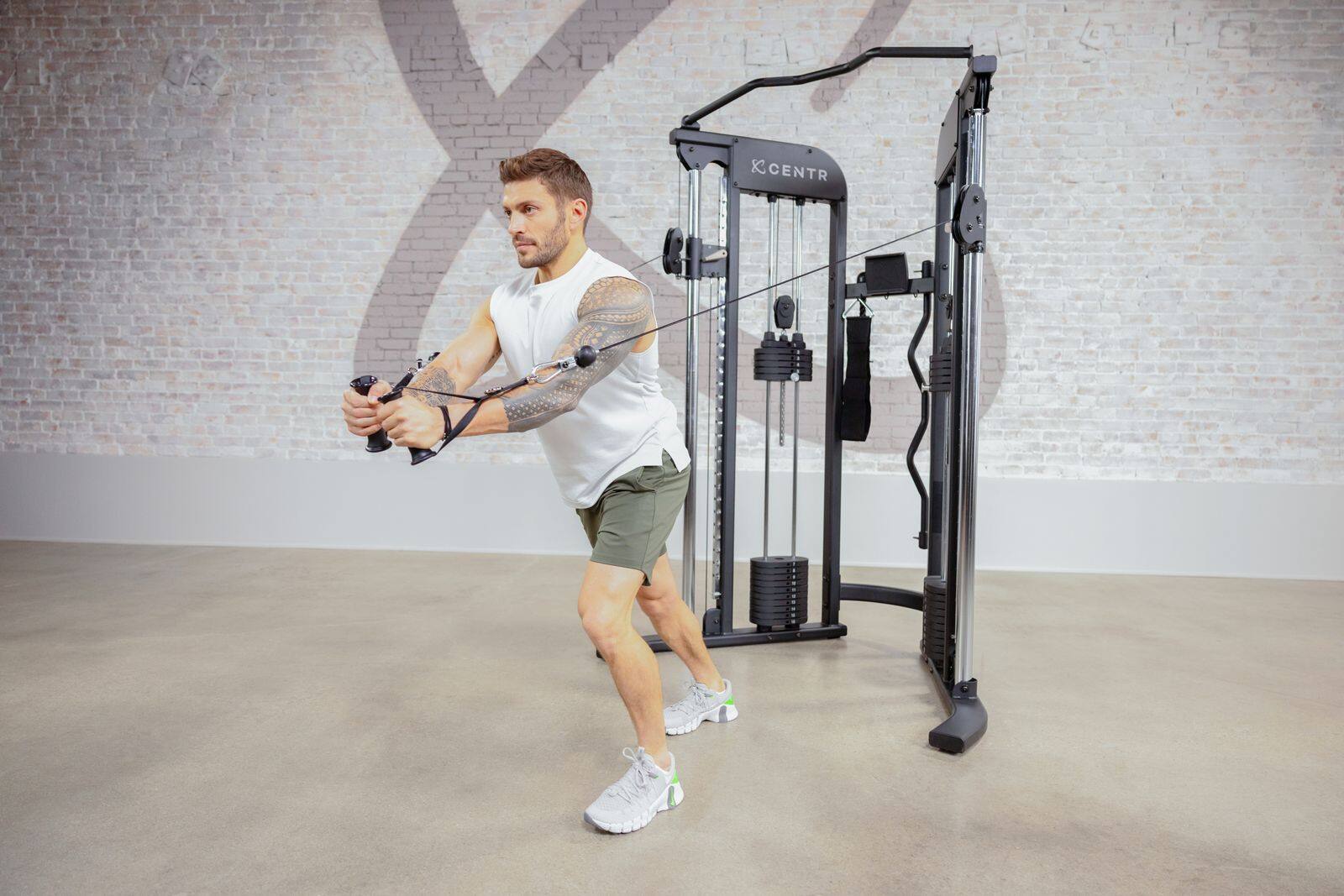 Alt View 4. Centr - Centr2 Home Gym Functional Trainer Bundle - Black.