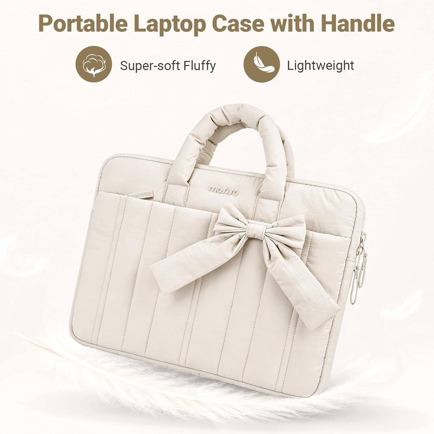 Portable Laptop Case with Handle  
Super-soft Fluffy  
Lightweight