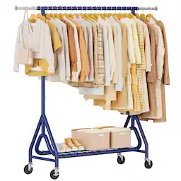 Navy Blue Single Rod