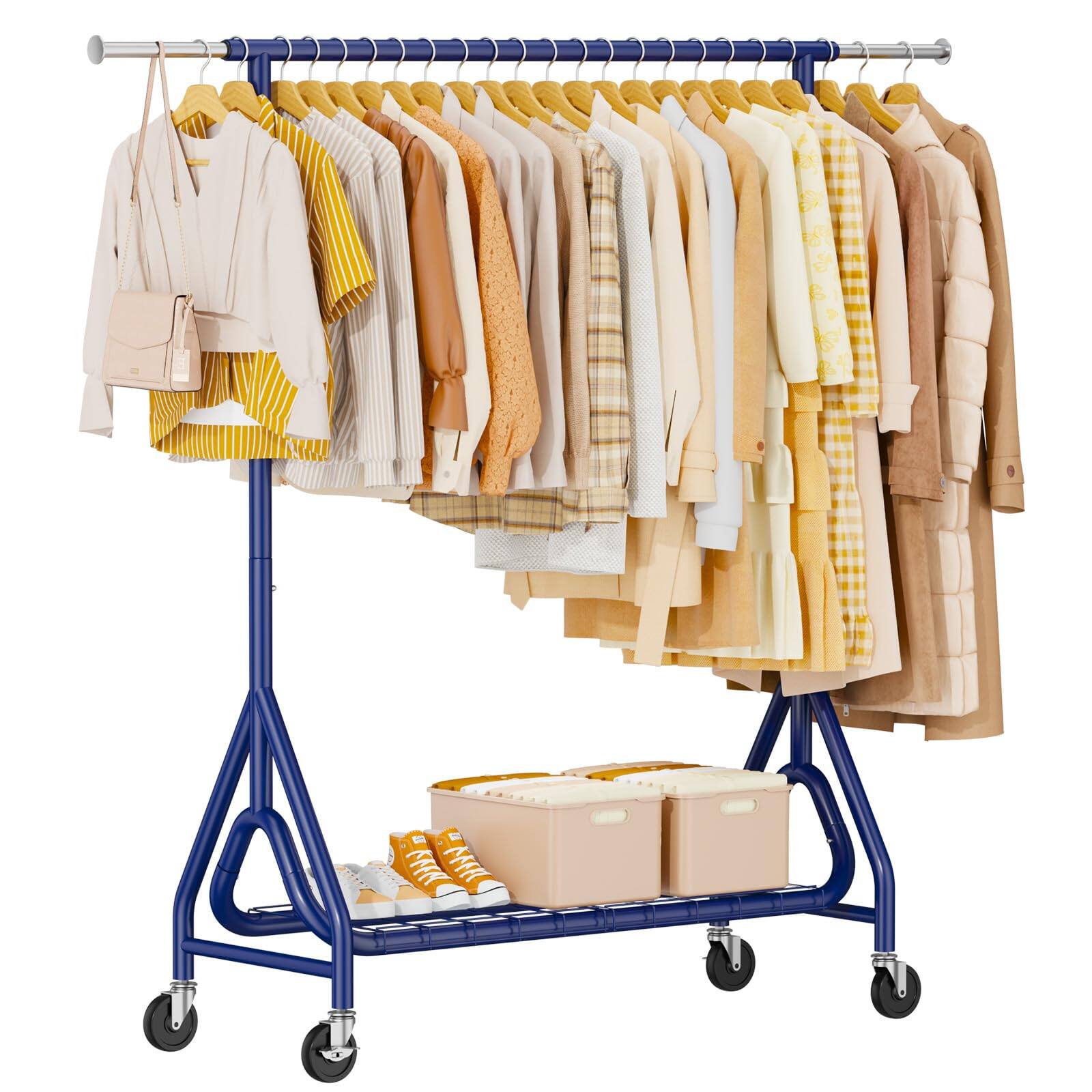 Navy Blue Single Rod