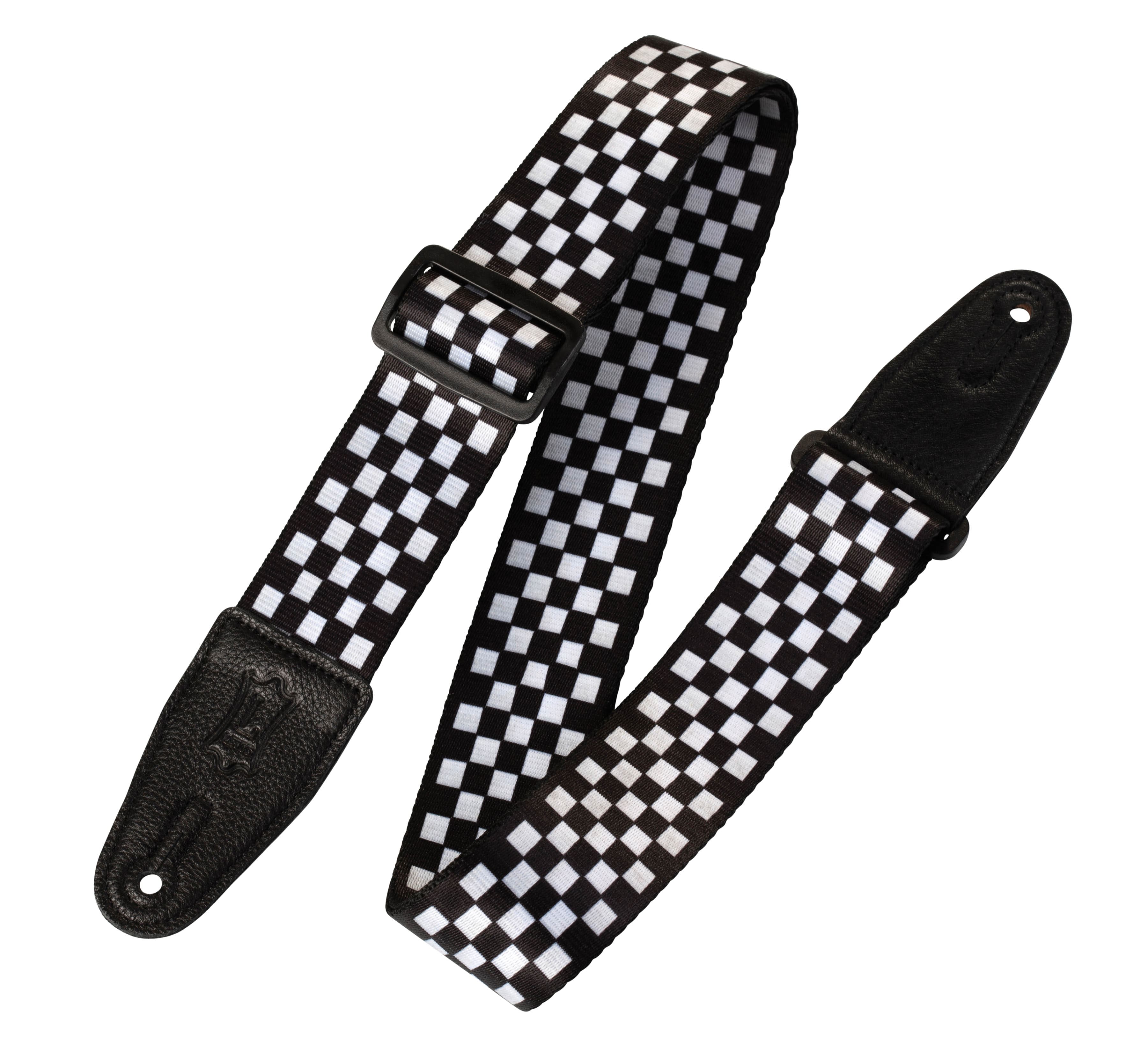 Levy's Leathers - Polyester Guitar Strap, Print Series - 2 inch. Wide - Checkerboard price history on PriceWatchPro