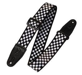 Levy's Leathers - Polyester Guitar Strap, Print Series - 2 inch. Wide - Checkerboard