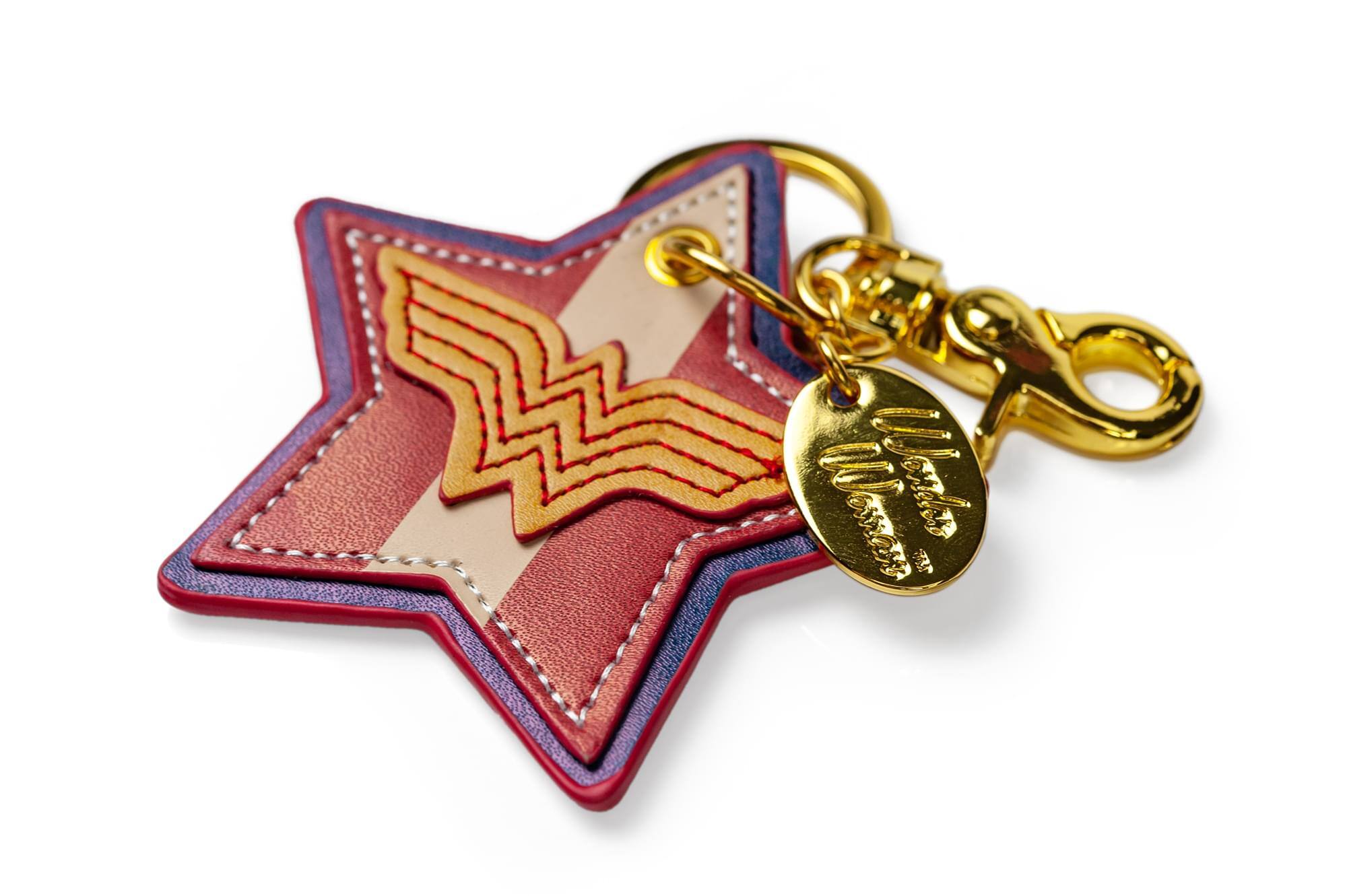 Alt View 2. DC Comics - DC Comics Bombshells Wonder Woman Faux Leather Keychain - Yellow.