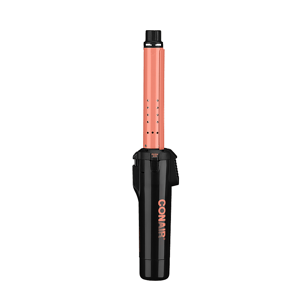 Angle View: Conair - Mini PRO® Thermacell® Cordless 3/4" Curling Iron - Black/Rose Gold