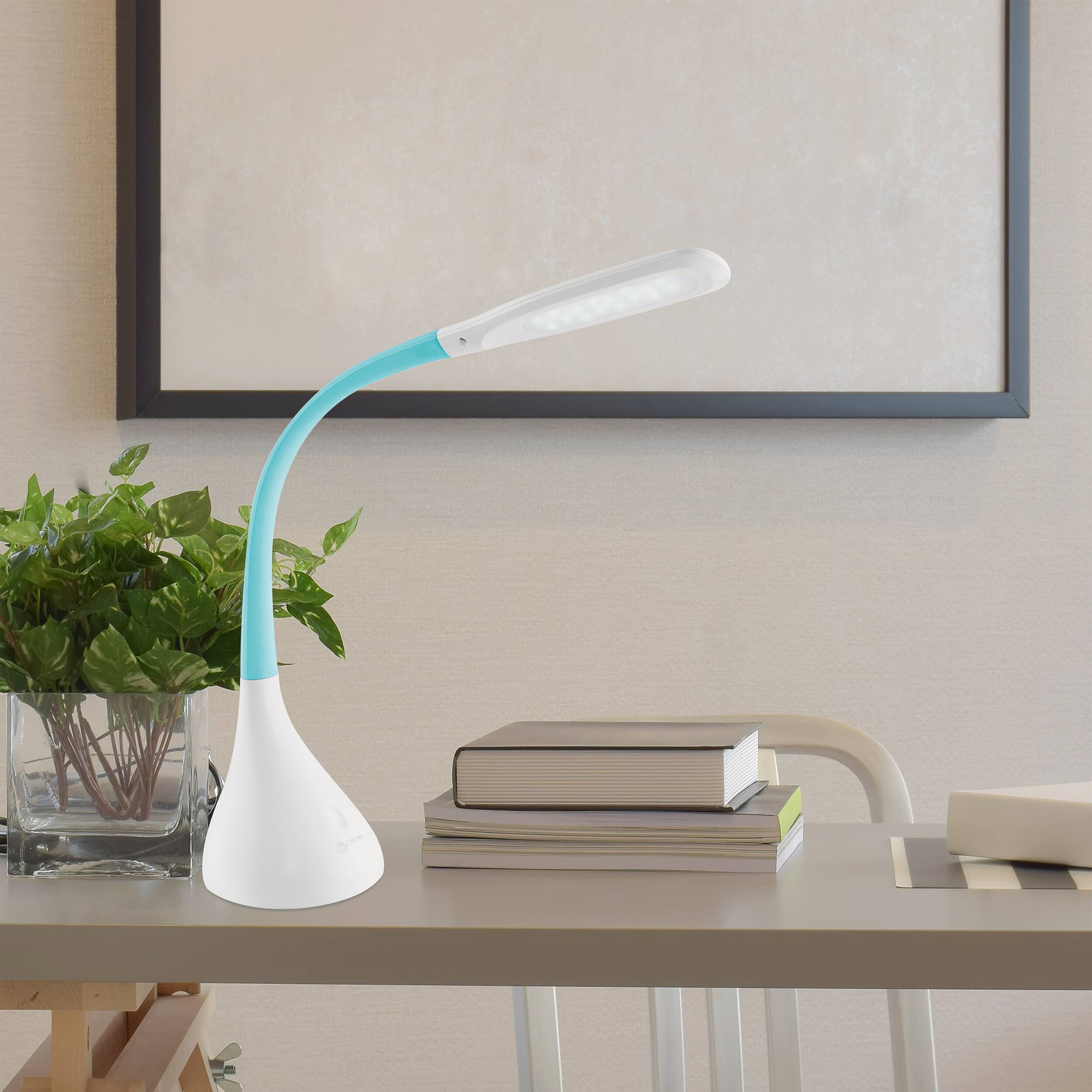 Alt View 1. OttLite - Creative Curves LED Desk Lamp - White.