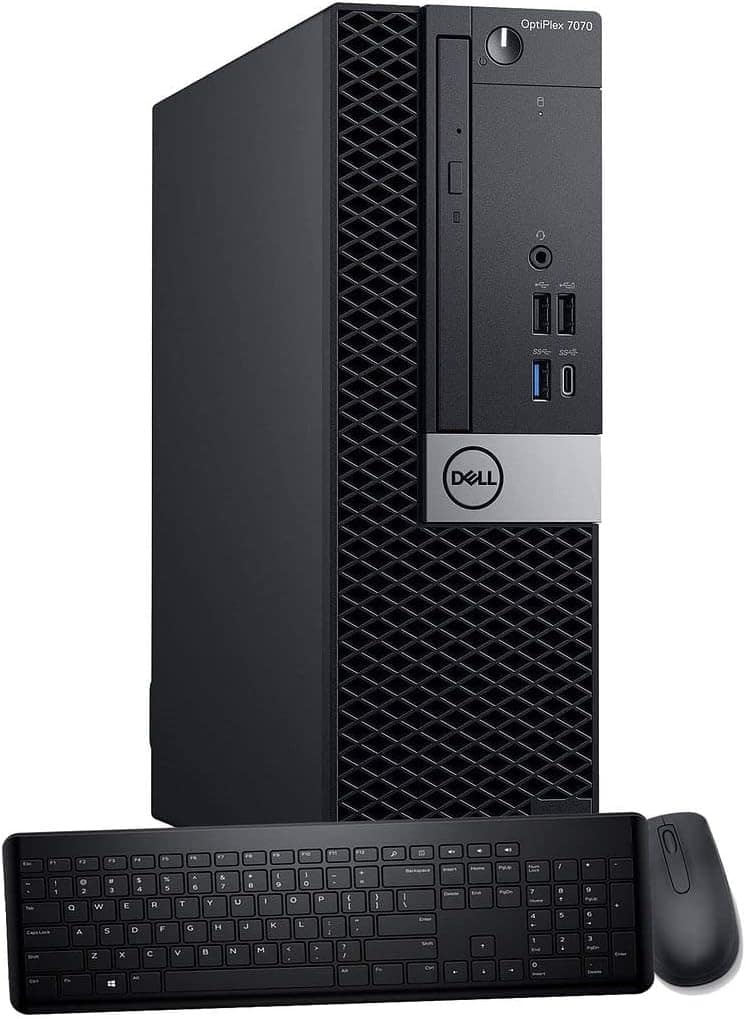 Dell - Refurbished Excellent - OptiPlex 7070 SFF Desktop PC, Intel Core i7-9700 up to 4.70GHz, 32GB DDR4, 1TB NVMe SSD, Built-in WiFi 6E, Win11P - Black