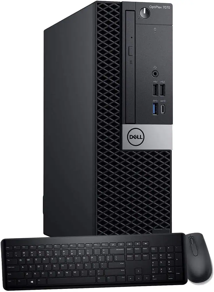 Dell - Refurbished Excellent - OptiPlex 7070 SFF Desktop PC, Intel Core i7-9700 up to 4.70GHz, 32GB DDR4, 1TB NVMe SSD, Built-in WiFi 6E, Win11P - Black