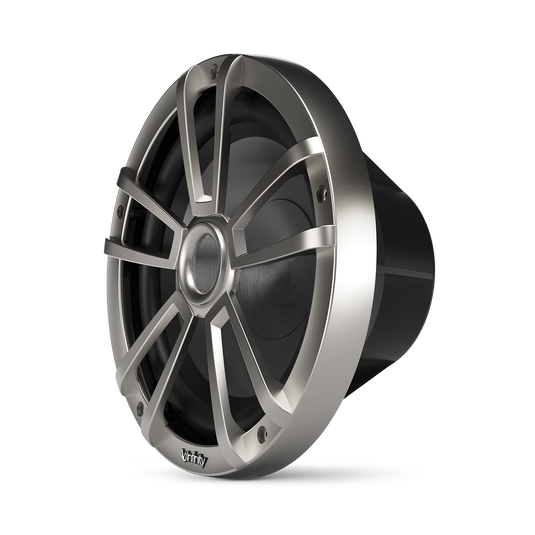 Left. Infinity - INFINITY 1022MLT 10" Marine subwoofer with rgb lighting - Titanium - Titanium.