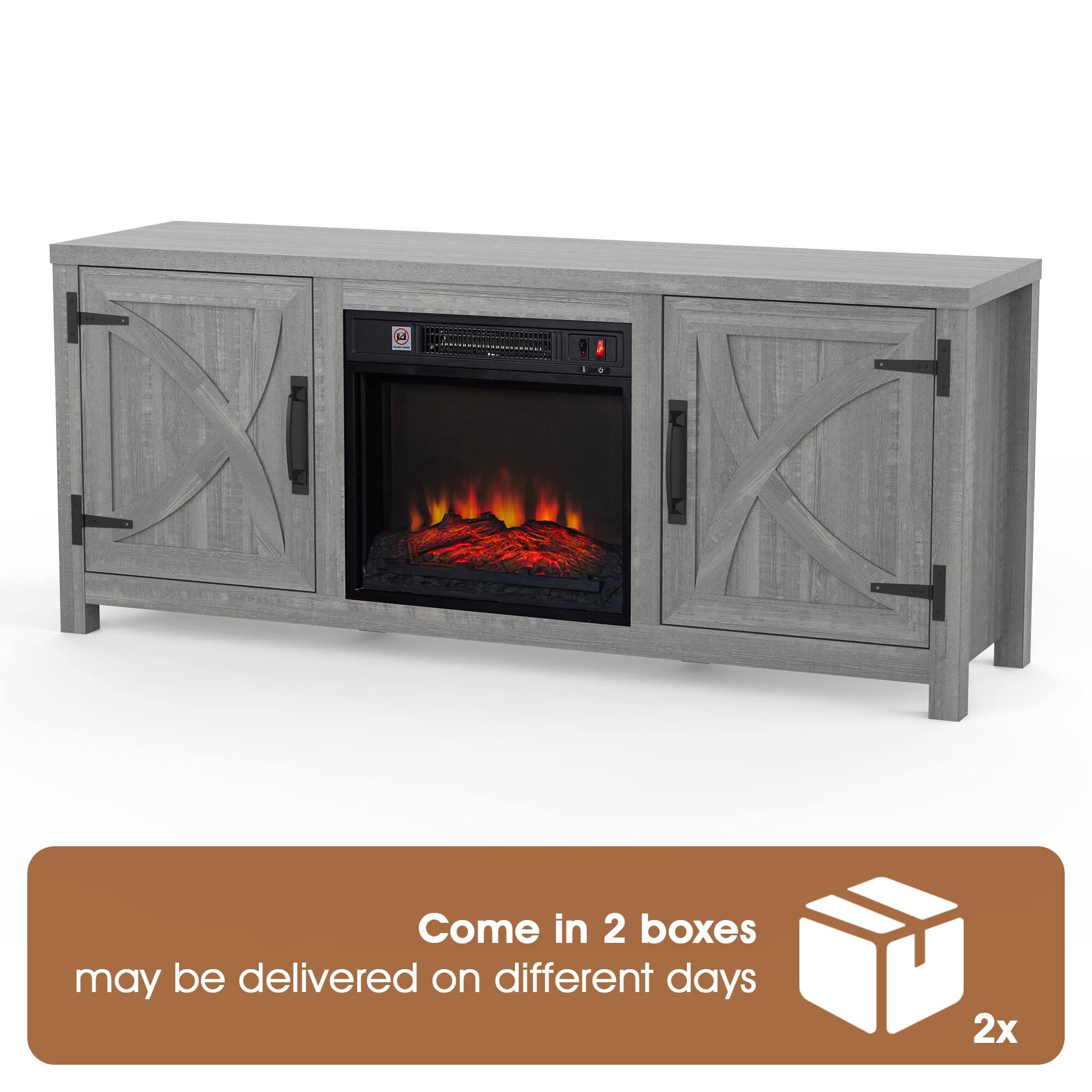 Come in 2 boxes  
may be delivered on different days