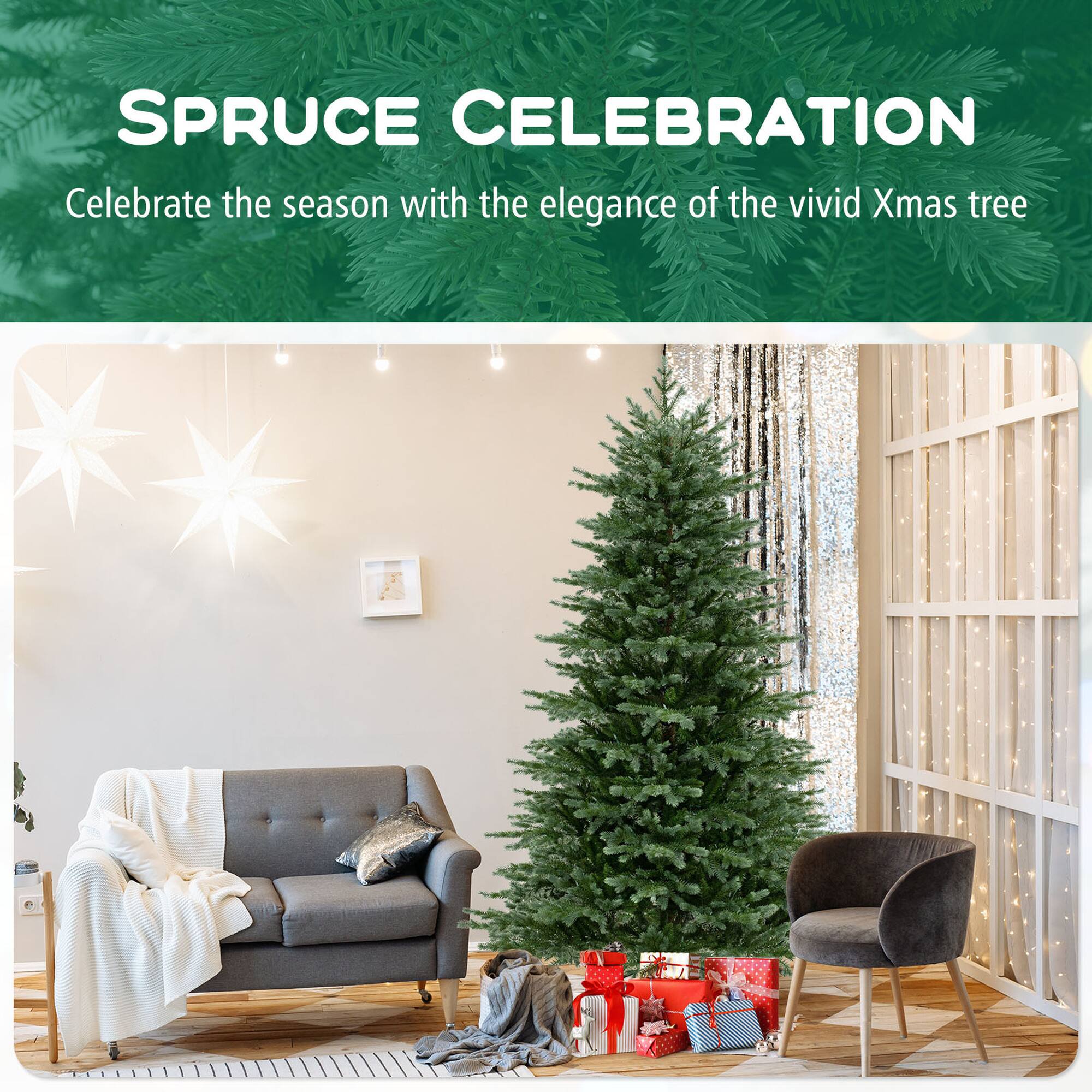 SPRUCE CELEBRATION

Celebrate the season with the elegance of the vivid Xmas tree.