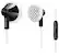 Front Standard. Philips - Earbud Headphones - Black/White.