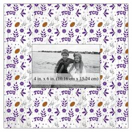 Fan Creations - TCU Horned Frogs 10'' x 10'' Floral Pattern Frame - Multicolor