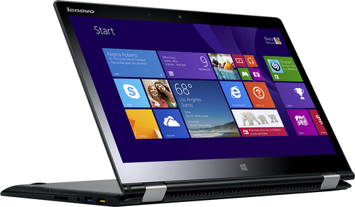  Lenovo - Yoga 3 2-in-1 14&quot; Touch-Screen Laptop - Intel Core i5 - 8GB Memory - 128GB Solid State Drive - Black