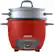 Angle. AROMA - 6-Cup Rice Cooker - Red.