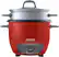 Front. AROMA - 6-Cup Rice Cooker - Red.