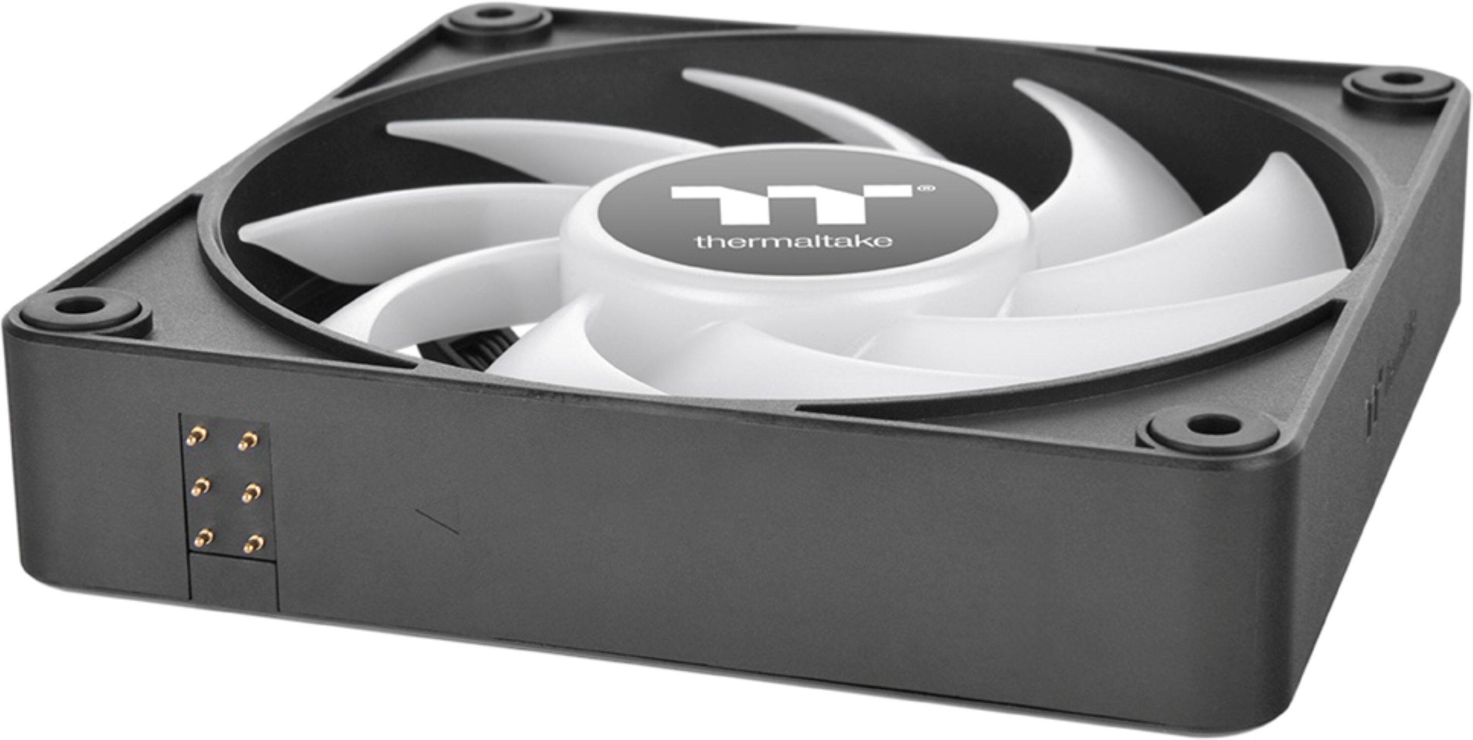 Alt View 18. Thermaltake - CT 120 ARGB Sync 120mm Cooling Fan with Daisy-Chain Design (3-Pack) - Black.