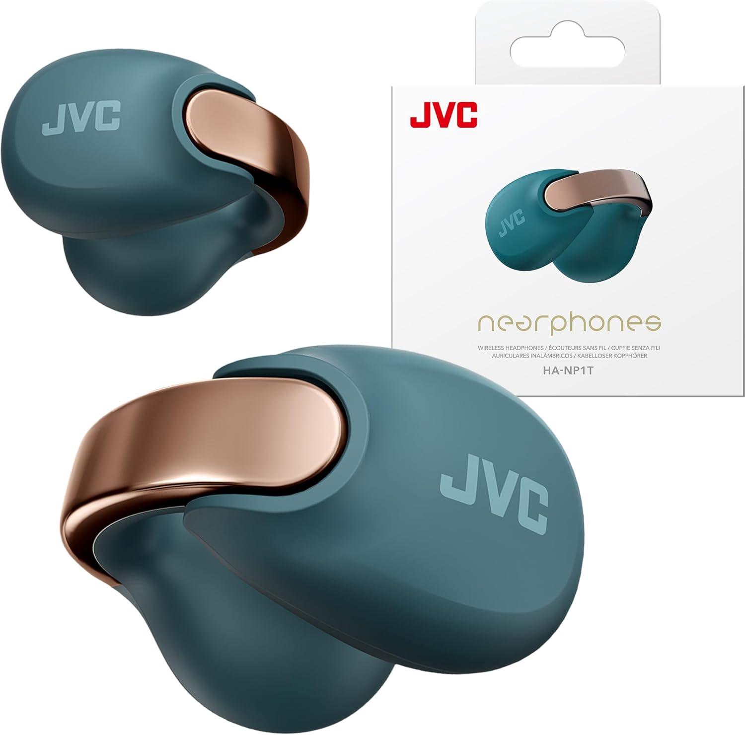 JVC nearphones WIRELESS HEADPHONES  
COUTEURS SANS FIL  
CUFFIE SENZA FIL  
AURICULARES INALAMBRICOS  
KOPFHÖRER  
HA-NP11