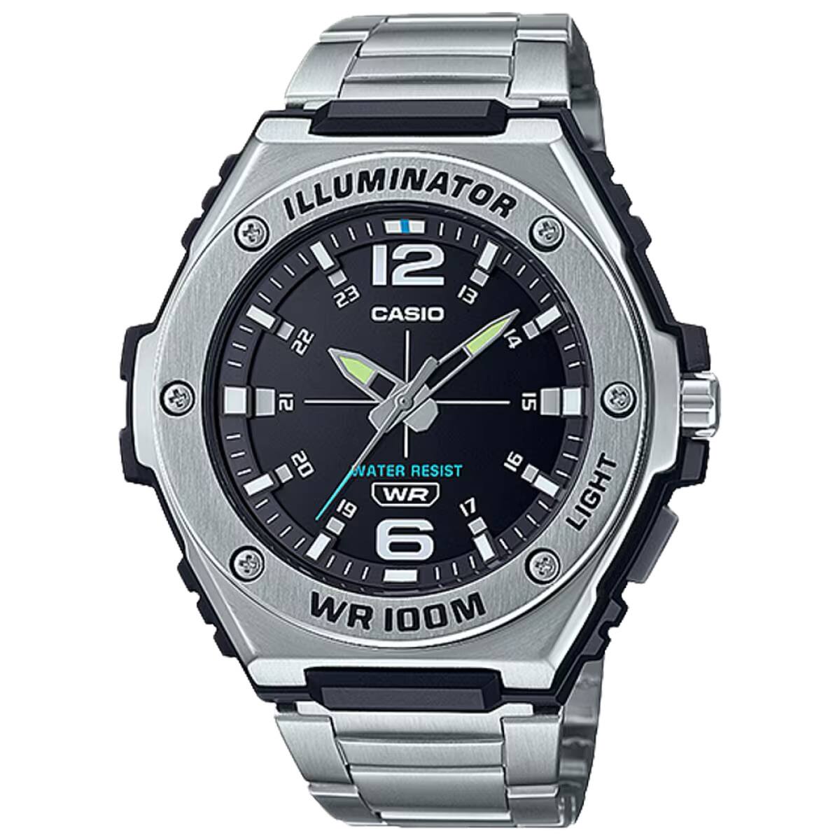 ILLUMINATOR 2 12 23 13 CASIO 22 14 1 15 20 WATER RESIST 16 WR 17 6 WR 100M LIGHT