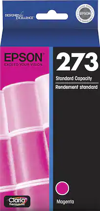 Front. Epson - 273 Ink Cartridge - Magenta.