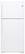 Front Standard. GE - 18.2 Cu. Ft. Frost-Free Top-Freezer Refrigerator - White.