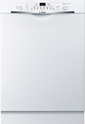 Specialiseren geweer eerste Bosch 100 Series 24" Front Control Tall Tub Built-In Dishwasher with Hybrid  Stainless-Steel Tub White SHE3AR72UC - Best Buy