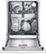 Alt View Zoom 1. Bosch - 100 Series 24" Front Control Tall Tub Built-In Dishwasher with Hybrid Stainless-Steel Tub - White.