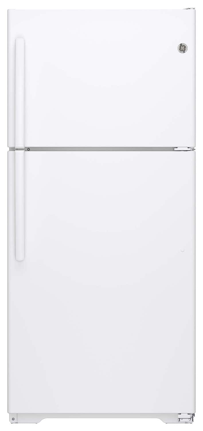 GE - 18.2 Cu. Ft. Frost-Free Top-Freezer Refrigerator-Front_Standard 