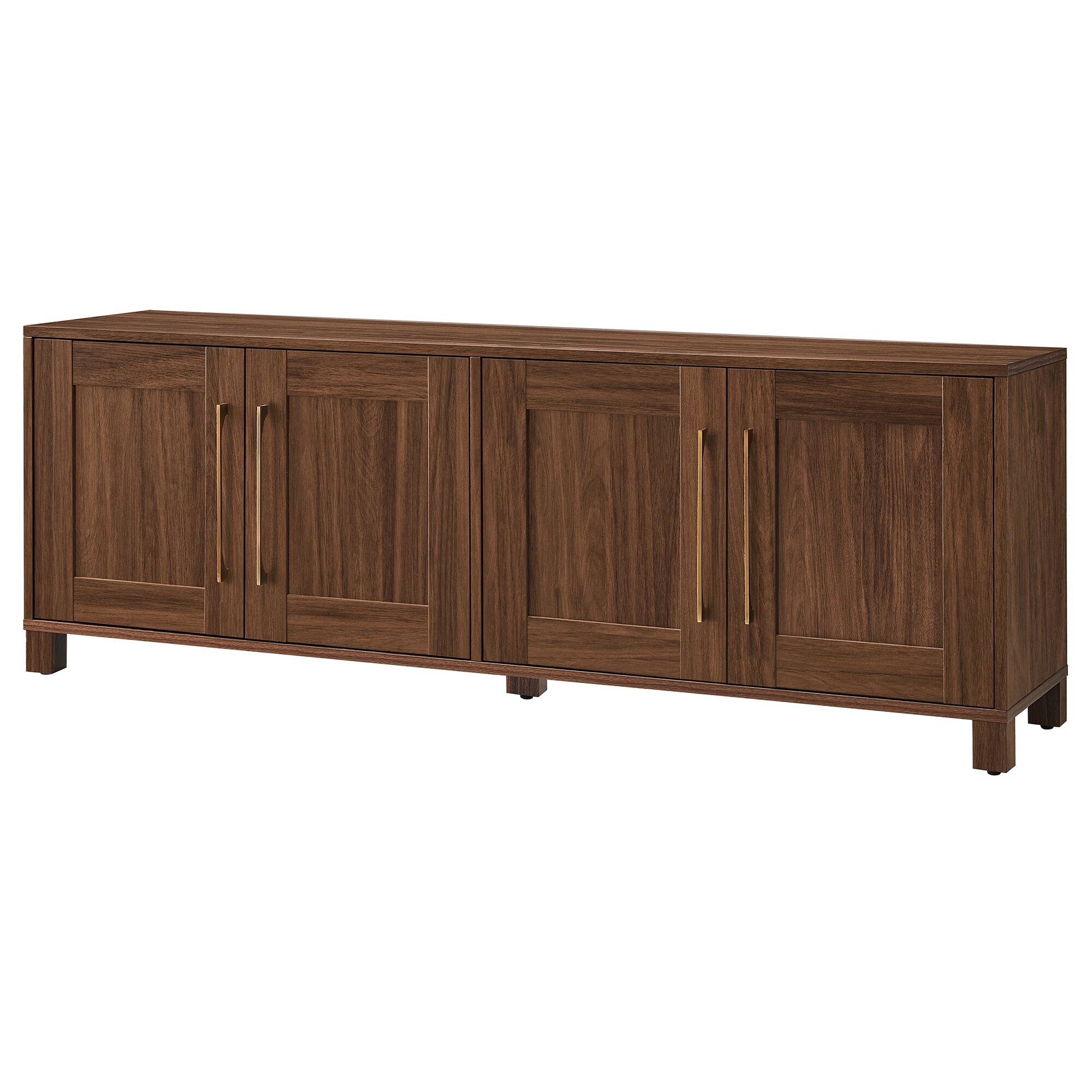 Alt View 14. Hudson&Canal - Chabot TV Stand for Most TVs up to 75" - Walnut.