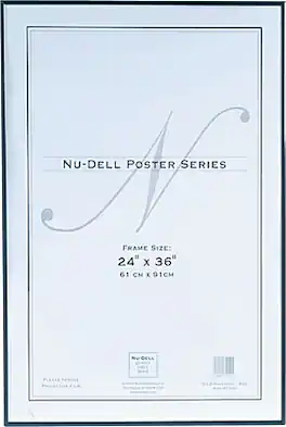 Nu-Dell - 24" x 36" Metal Poster Frame - Black