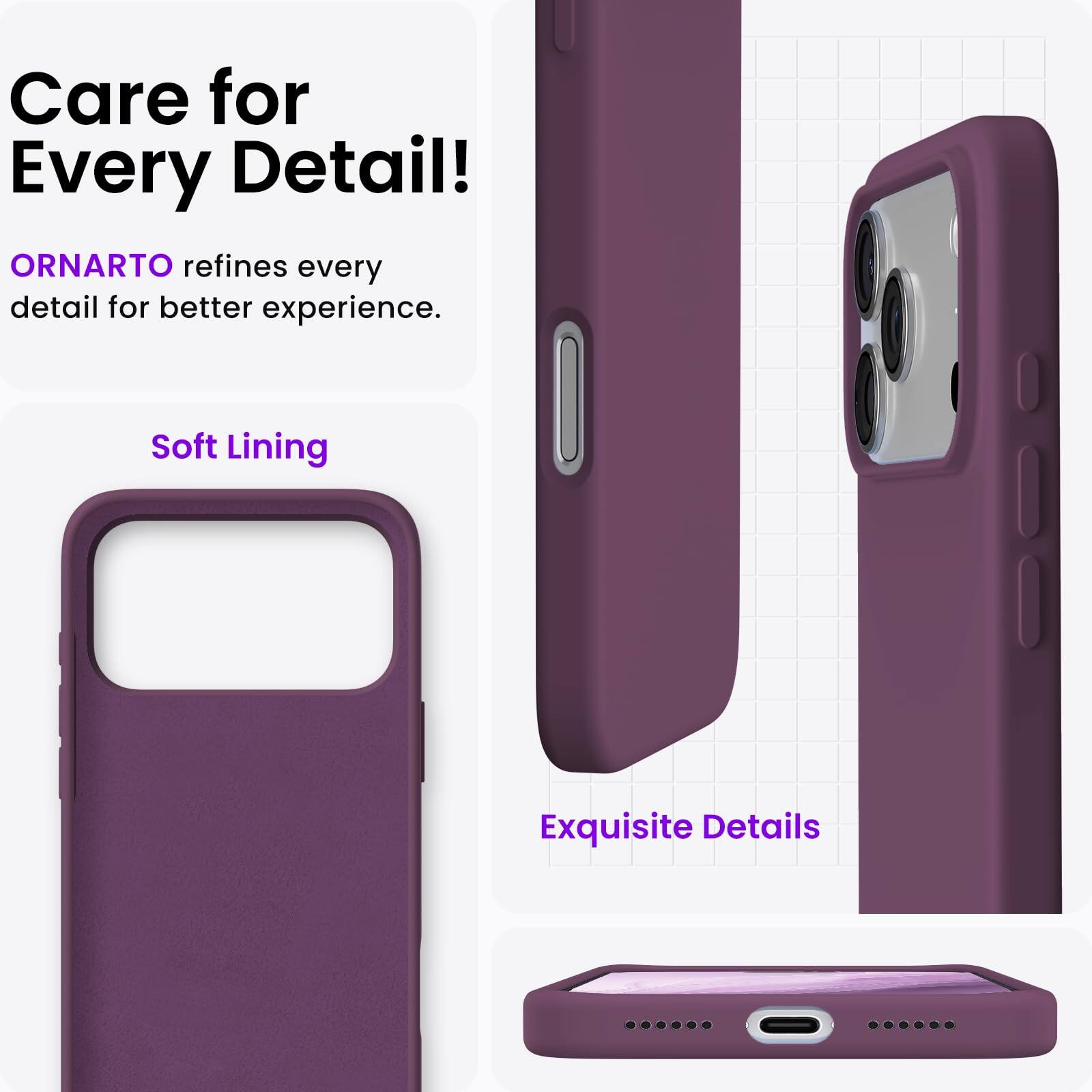 Care for Every Detail!  
ORNARTO refines every detail for better experience.  
Soft Lining  
Exquisite Details
