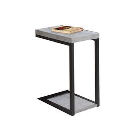 Manhattan Lane - Industrial Faux Cement Designed Snack Table - Black