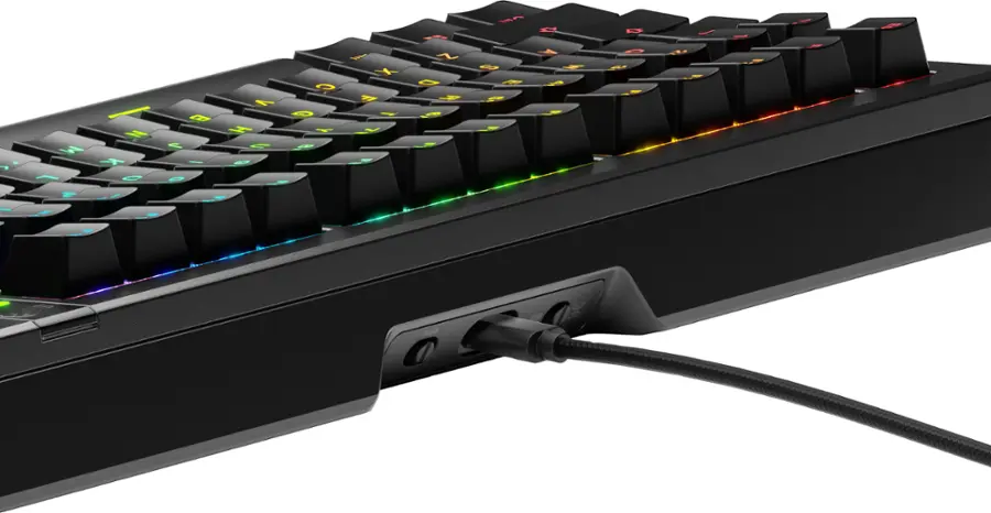 Alt View 16. Glorious - GMMK 3 PRO 75% Wired Mechanical Linear Switch Gaming Keyboard with Hot-swappable Switches - Black.