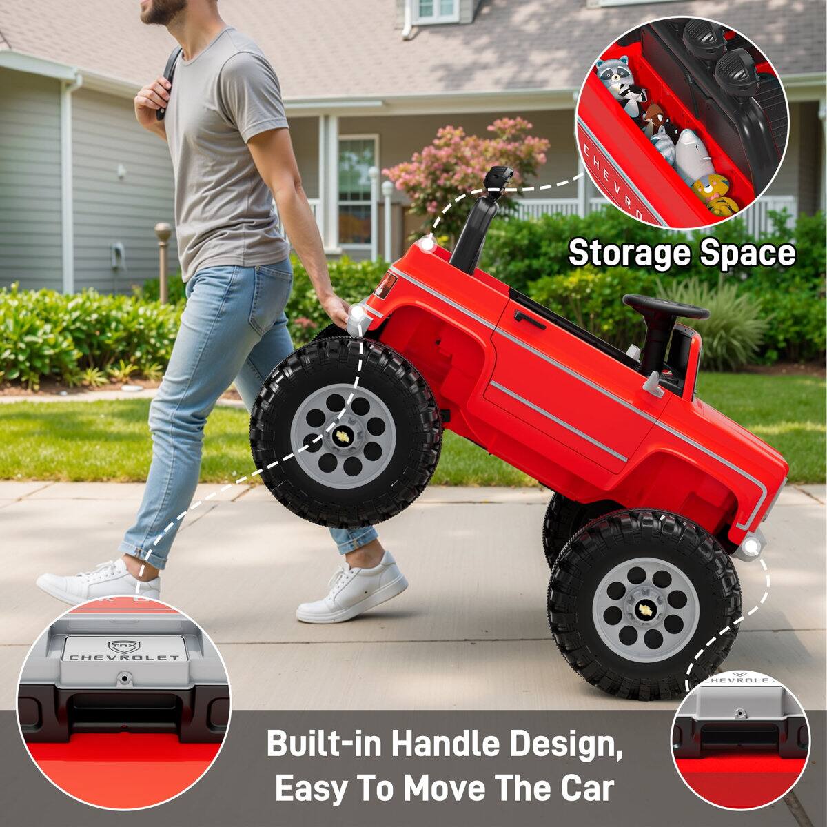 CHEVROLET BEVOULE Storage Space 2 Built-in Handle Design, Easy To Move The Car