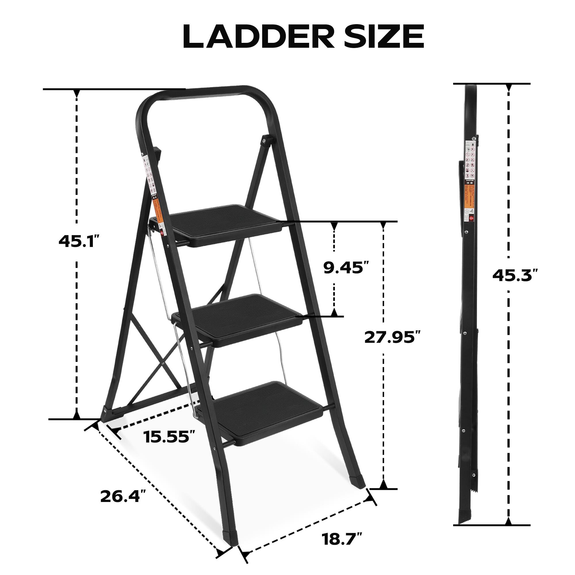 LADDER SIZE

45.1"  
9.45"  
45.3"  
27.95"  
15.55"  
26.4"  
18.7"