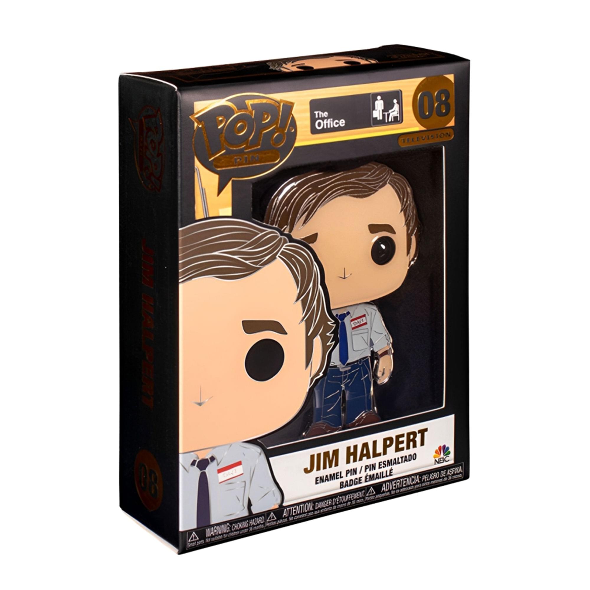 The 08 TOP! Office TELEVISION 11 ROR PIN JM Ed HALPERT JIM HALPERT ESMALTADO NEI PIN / PIN ASFOUA EMAILLE GR) DE 38 ENAMEL BADGE ADVERTENCIA A DANGER I TUFFERENT A ATTENTION: CHOKING 3O A MARNING

The Office  
TELEVISION

JIM HALPERT  
ENAMEL PIN / PIN ESMALTE  
BADGE EMAILLE

ADVERTENCIA: PEQUEÑOS PIEZAS  
ATTENTION: PEUDES PIECES  
ADVERTENCE: PEUDES PIECES

WARNING: CHOKING HAZARD - SMALL PARTS  
NOT FOR CHILDREN UNDER 3 YEARS